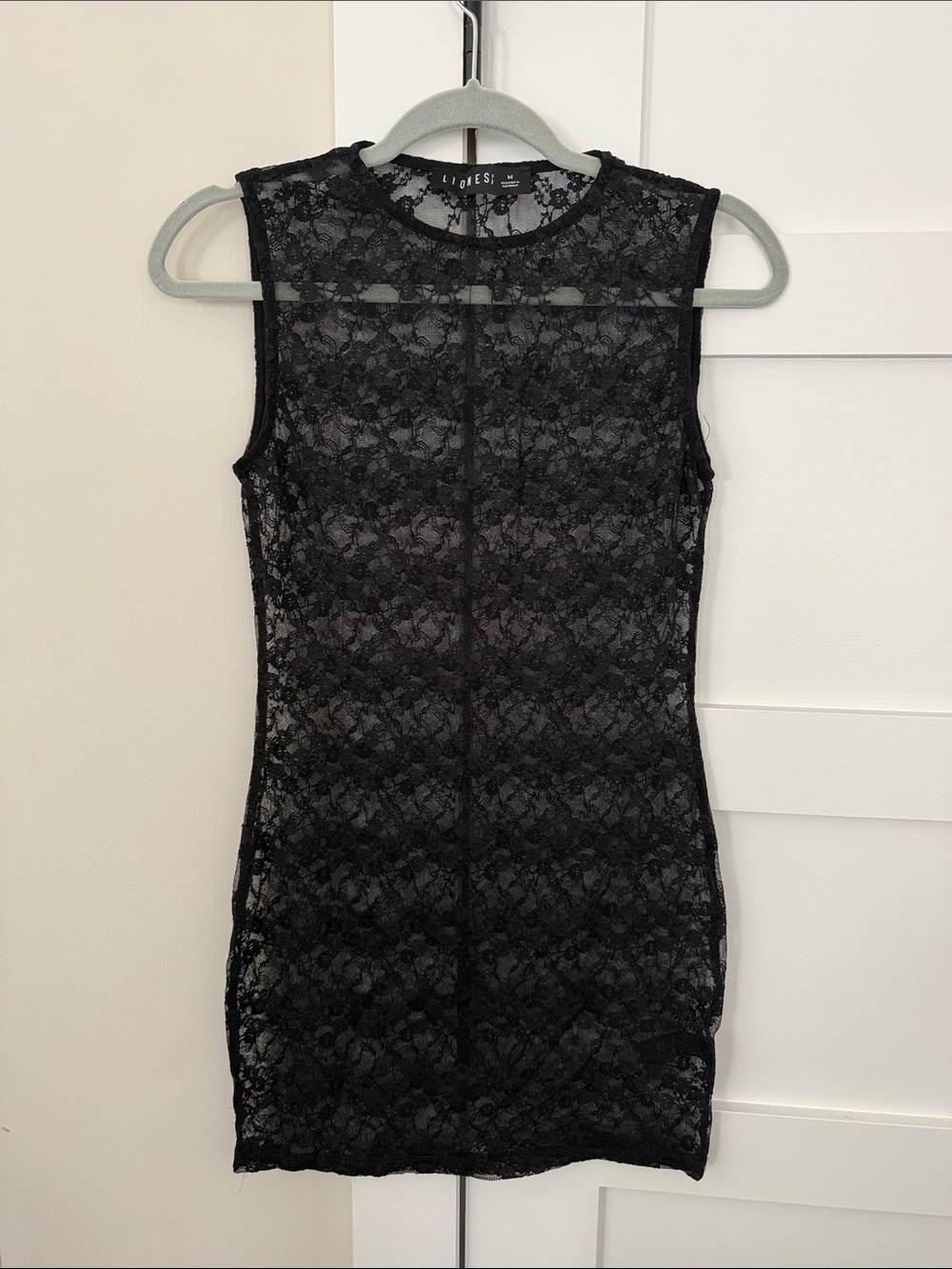 Lioness Black Lace Mini Dress